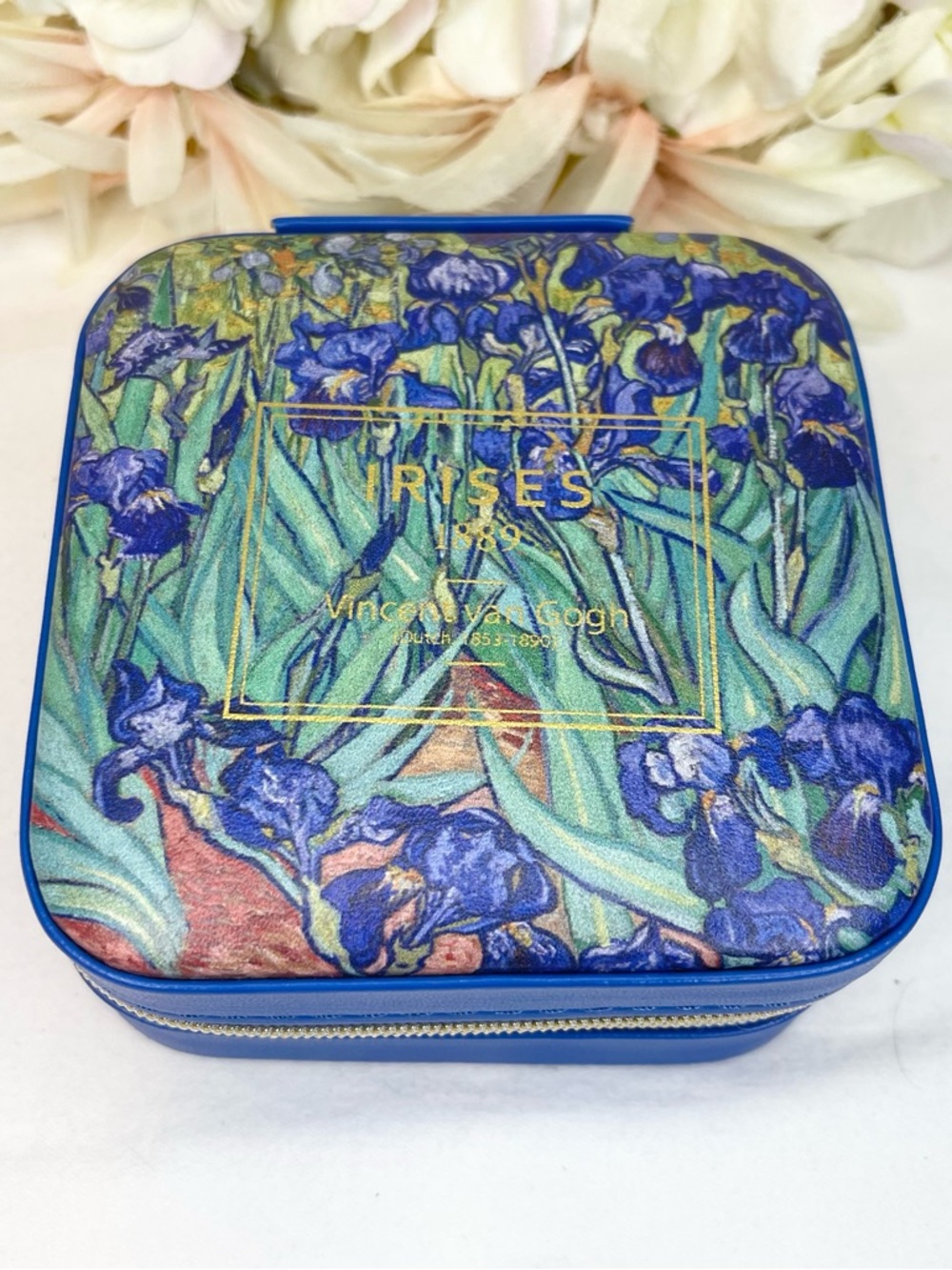 IRISES Vincent van Gogh Floral Jewelry Case - Blue Iris Print